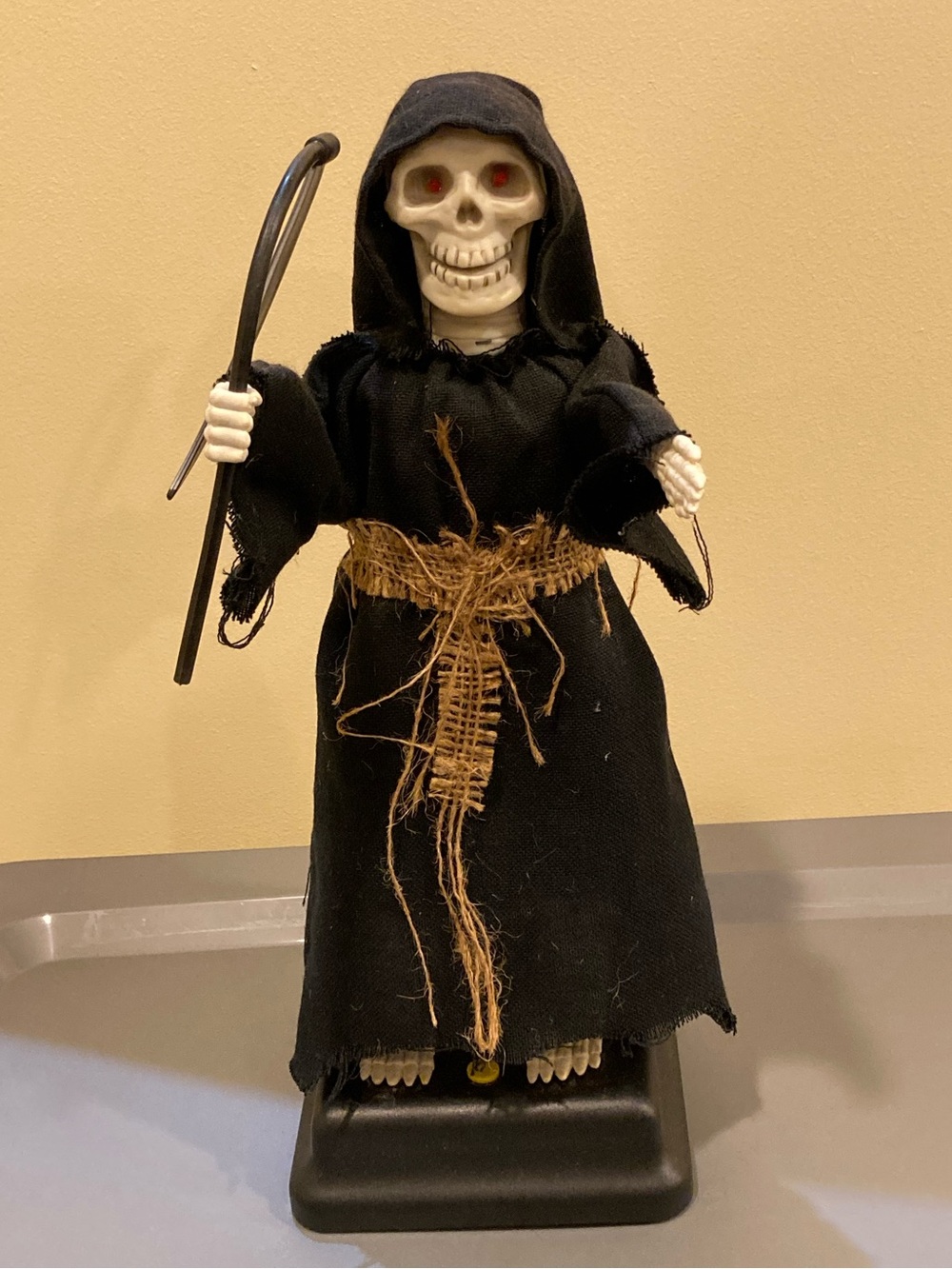 Vintage Skeleton Grim Reaper Halloween Decoration